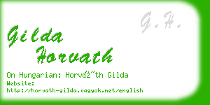 gilda horvath business card